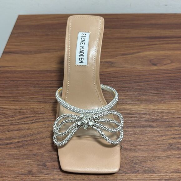 Steve Madden Rhinestone Embellished Elias Sandal Slide. Size 6.5 M. - Picture 2 of 5